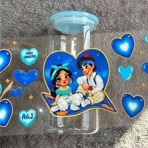 Aladdin valentines cartoon character 16oz Cup